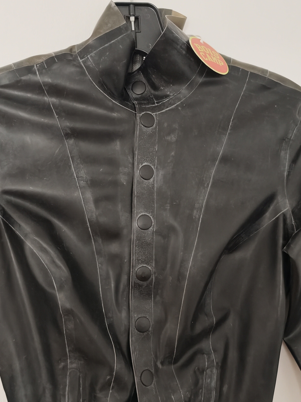 New Bois Camp Latex catsuit Black And transparent - Picture 5 of 10